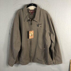 DRI Duck Trekker Jacket Mens 2XL Workwear Canvas Embroidered Deer 5041